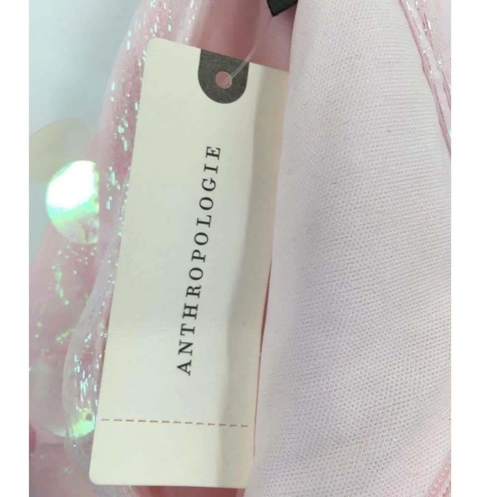 Eva Franco sold at Anthropology adorable pink chunky sequin skirt Brand NEW! - Picture 12 of 12